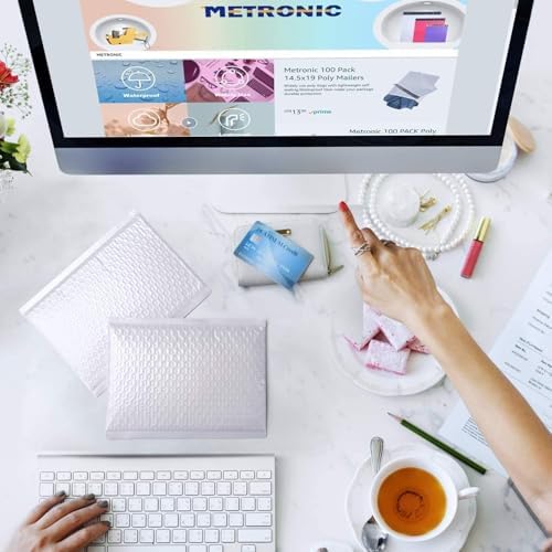 Metronic 1000 Pack Bubble Mailer 4X8 Inch White, Usable Size 4x7 - Image 6