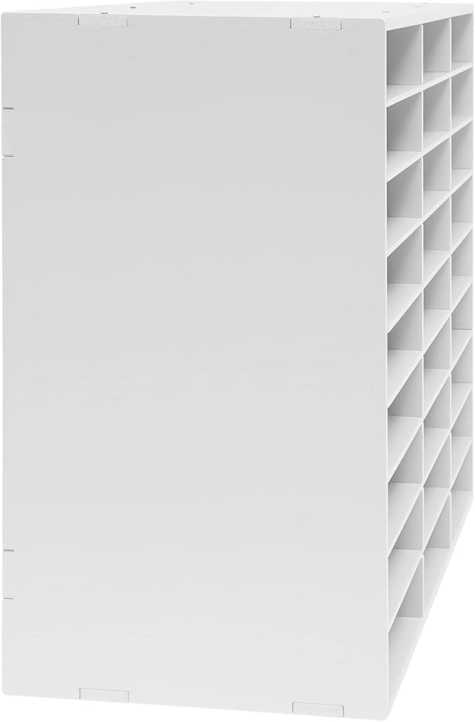 Literature Organizer, Desktop File Sorter Mail Center, Paper Storage Cabinet with 27 Slots Compartments, Classroom Mailbox for Home School Office (27 Slots White) - Image 8