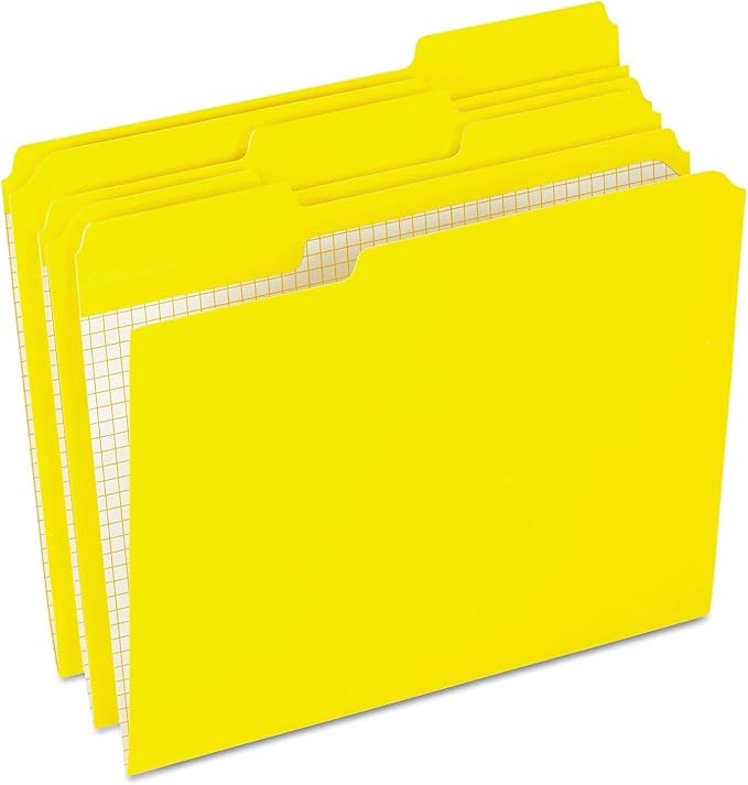 Pendaflex R15213YEL Reinforced Top Tab File Folders, 1/3 Cut, Letter, Yellow, 100/Box - Image 2