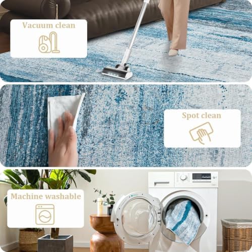 Office Chair Mat for Hardwood Floor, 72"x48" Easy Glide Computer Chair Mat Protector for Rolling Chair Under Desk Rug Nonslip Backing, Machine Wash - Image 6