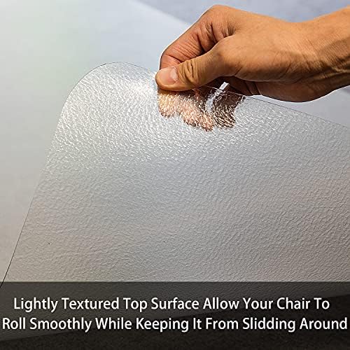 Office Chair Mat, 60"x 46" Office Chair Mat for Hardwood Floor, Floor Mat for Office Chair, Clear Desk Chair Floor Mat for Computer Desk - Image 3
