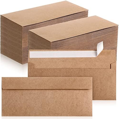 Jutom #10 Letter Size Kraft Envelopes, Brown, 500 Pcs by Jutom