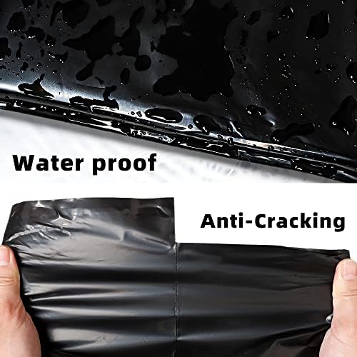 POLYSELLS 200 pcs 24x24 Inches Black Poly Mailers Shipping Envelopes, Strong Adhesive Sealing, Waterproof, and Tear-resistant Postal Mailing Bags for Clothing and Accessories - Image 3