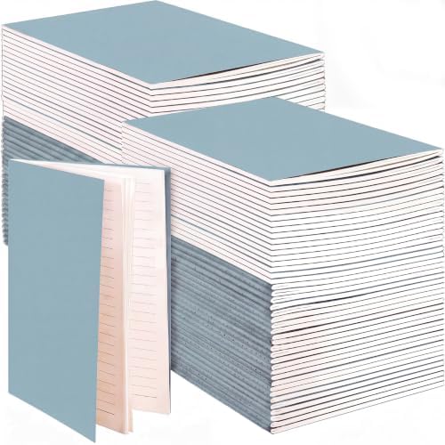 Mimorou 100 Pcs A5 Journals Notebooks Bulk,Lake Blue,Lined by Mimorou