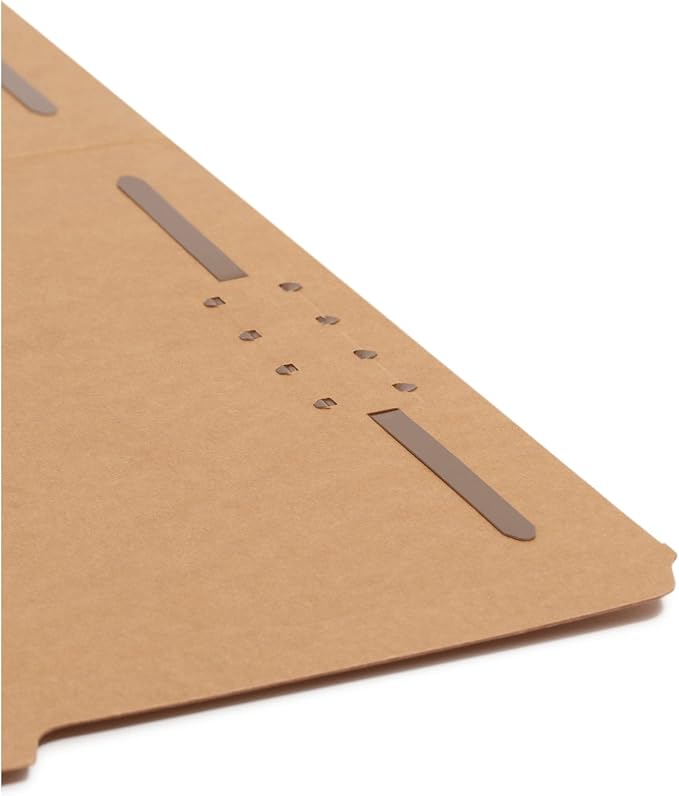 Smead Fastener File Folder, Reinforced 2/5 -Cut Tab Right of Center Position, Guide Height, Letter Size, Kraft, 50 per Box (14880) - Image 6