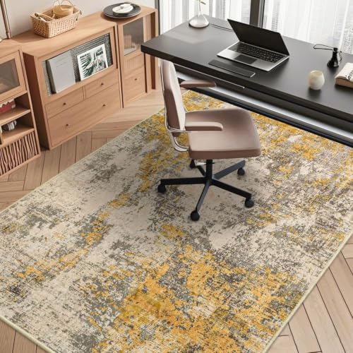 Office Chair Mat for Hardwood Floor, 72"x48" Easy Glide Computer Chair Mat Protector for Rolling Chair Under Desk Rug Nonslip Backing, Machine Wash by CHAKME