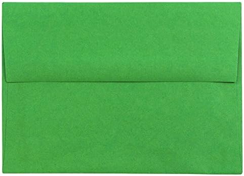 JAM PAPER A6 Colored Invitation Envelopes - 4 3/4 x 6 1/2 - Green Recycled - 50/Pack by JAMPaper