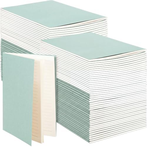 Mimorou 100 Pcs A5 Journals Notebooks Bulk,Sage Green,Lined by Mimorou