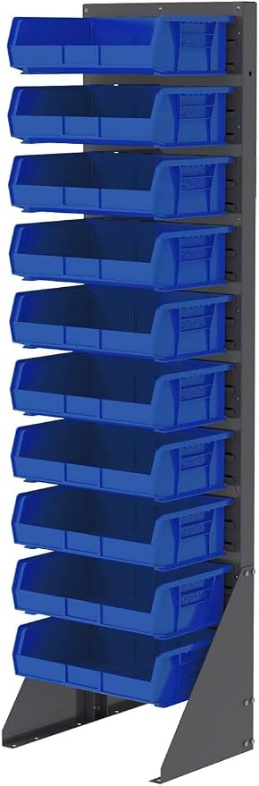 Akro-Mils 30255 AkroBins Plastic Storage Bins, 11"x16"x5", Blue, 6-Pack | Space-Saving Stackable Bins for Garage, Pantry, Craft Organization - Image 6