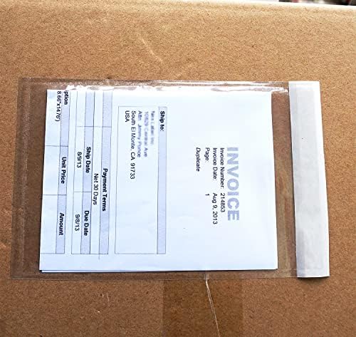 1000 Pcs Premium 4.7''x7.5'' Packing List Envelope, Tailored Size for 4x6'' Shipping Labels, Adhesive Shipping Label Pouch/Sleeve - Image 2