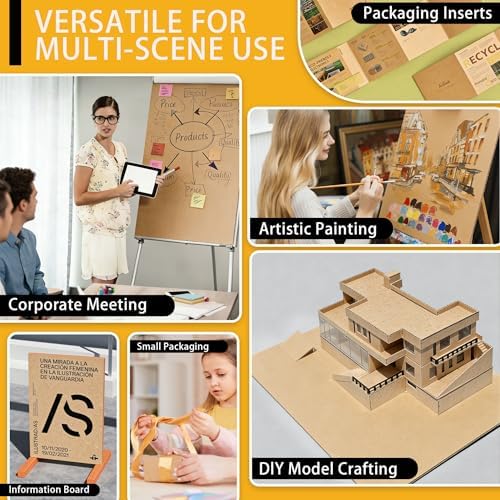 Hixdo12 Pack 24" x 36" x 3/16" Corrugated Cardboard Sheets, Brown - Image 5