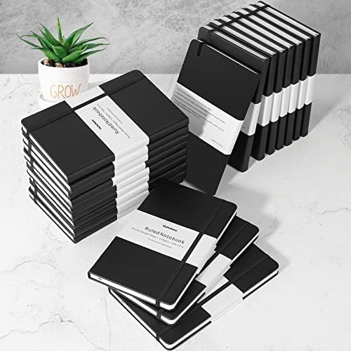 Huhuhero 6 Pack Lined Black Notebook Journals, College Ruled 5.25"×8.25" - Image 7