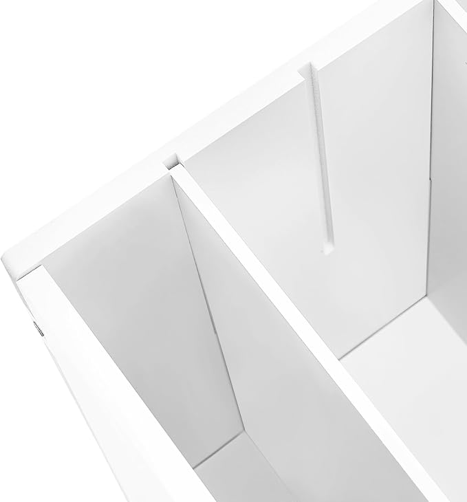 2 Pack 10-Slot Desktop Paper Storage Cabinets File Organizer | Sturdy Waterproof PVC Construction | Quick Easy Assembly | Smooth Burr-Free Edges | Anti-Slip Pads | Multi-Scenario Use - Image 7