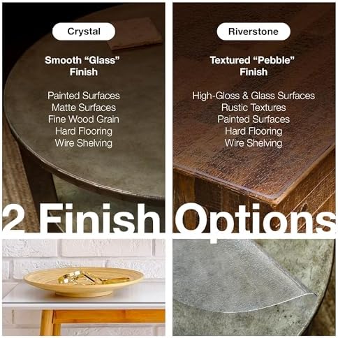 Clear Table Protector, USA Made, Safe, 16 x 36 Inch, 2mm Thick Ultra Smooth Vinyl, Clear Table Cover Custom for Buffet, Desk Cover Protector for Office Desk - Image 4