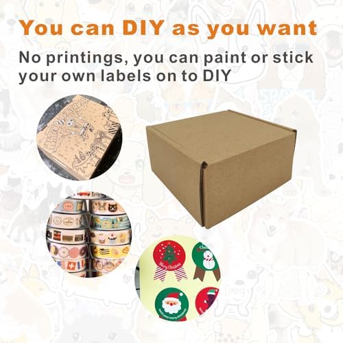 50 Pack 4x4x2'' Small Shipping Boxes, Corrugated Cardboard Mailers for Business, Kraft (CM442K) - Image 4