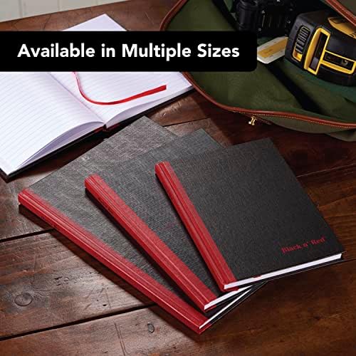 Black n' Red‭ Notebooks, Business Journals, 2 Pack, 8-/4" x 5-7/8", 96 Sheets, Ruled, Optik Paper, Hardcover, Casebound, Black (400163207)‬‬‬‬‬‬ - Image 6