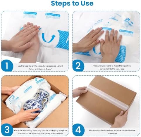 20-Pack 20”x28” Expanding Foam Packaging Bags - Image 5