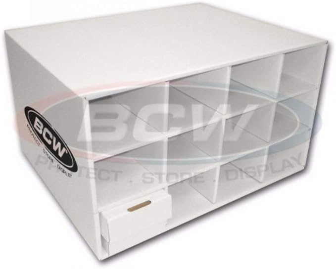 BCW Card House with 12 800 Count Storage Boxes | Holds Up to 9,600 Standard Trading Cards | Corrugated Cardboard Card Storage Unit | Trading Card Organizer for Sports & TCG Collections - Image 2