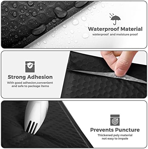 Metronic Bubble Mailers 10.5X16 Inch 100 Pack Black Padded Envelopes Bulk - Image 5