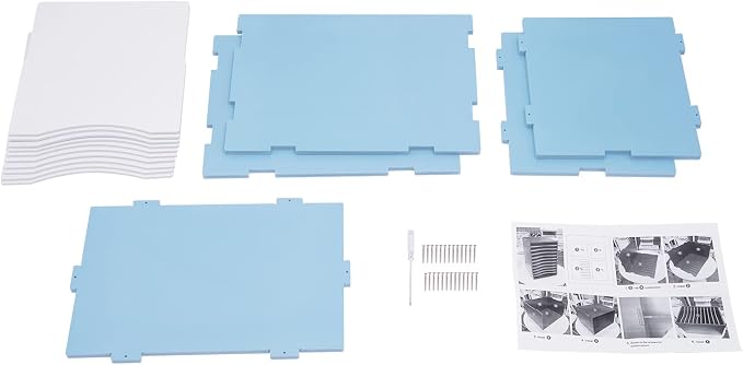 Desktop Organizer, Vertical Desktop Sorter, Literature Organizer Sorter | Paper Organizer Storage File Sorter Mail Center Magazine Holder, Classroom Mailbox Paper Storage - Image 8