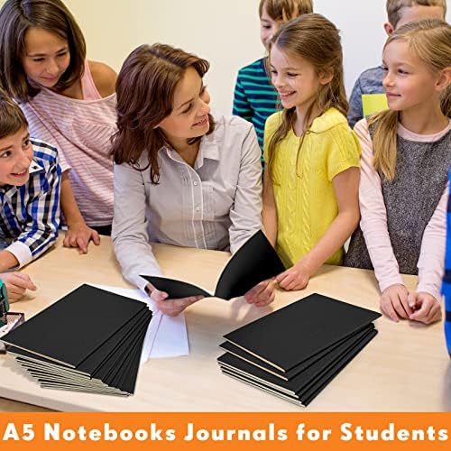 Mimorou 100 Pcs A5 Journals Notebooks Bulk,Black,Blank - Image 5