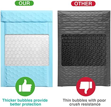 Metronic Bubble Mailers 4x8 Inch 800 Pack Light Blue Bubble Envelopes - Image 4