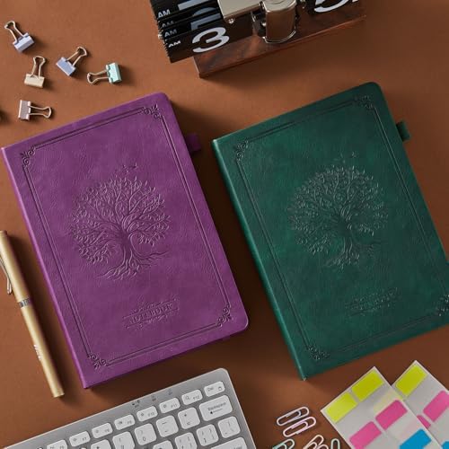 A5 Journaling Notebook, Hardcover Lined journal for Women Men writing, Note Taking, Personal Diary, 320 Pages 100GSM Thick Paper, Leather Cover Note book for School Office Supplies, 5.7'' X 8.4'' - Image 7