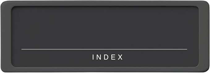 Like-it Storage Case Label Holder, S, 4 Pieces, Width 2.5 x Depth 0.1 x Height 0.9 inches (6.3 x 0.4 x 2.2 cm), Black, Made in Japan by Like-it