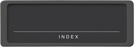 Like-it Storage Case Label Holder, S, 4 Pieces, Width 2.5 x Depth 0.1 x Height 0.9 inches (6.3 x 0.4 x 2.2 cm), Black, Made in Japan by Like-it