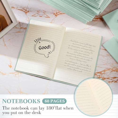 Mimorou 100 Pcs A5 Journals Notebooks Bulk,Sage Green,Lined - Image 4