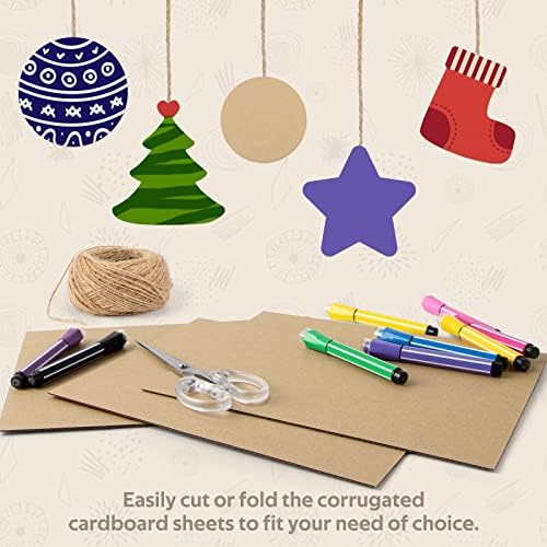 Golden State Art 50 Pack 5x7 Corrugated Cardboard Sheet 2mm Flat Inserts - Image 6