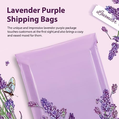 Fuxury 500 Pcs Poly Mailers 14.5x19 Inch, Bulk Shipping Bags for Clothing, Strong Adhesive Shipping Envelopes for Small Business Suppliers,Waterproof Mailers Poly Bags Mailing Envelopes Purple - Image 3