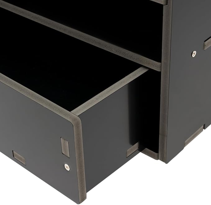 Mail Sorter Organizer, Black Student Mailbox for Classroom, Desktop File Sorter, Literature Organizer, Paper Organizer for Home School Office (Black 32 Compartment with 2 Drawers) - Image 8