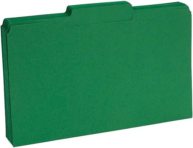 Staples Colored File Folders, Legal Size, 3‑Tab Top‑Tab Design, Green, Durable Paper Stock, 100/Pack - Image 4