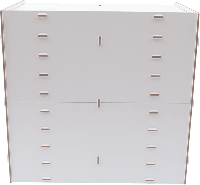 Desktop Organizer, Vertical Desktop Sorter, Literature Organizer Sorter Paper Organizer Storage File Sorter Mail Center Magazine Holder, Classroom Mailbox Paper Storage (18 Compartment-White), Blue - Image 8
