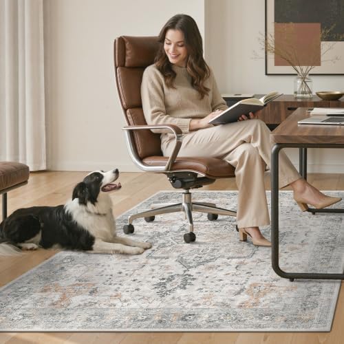 30"x48" Office Chair Mat for Hardwood Floor, Non-Slip Washable Taupe - Image 7