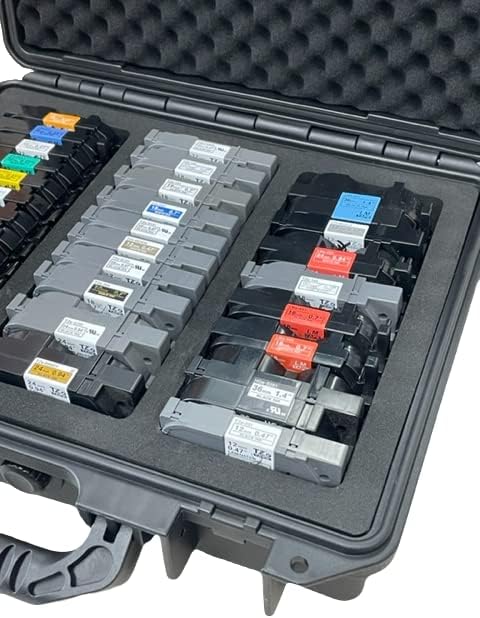 Protective Custom Label Tape Carrying Case for TZe P-Touch Tapes - Holds up to 39 Tapes. - Image 4