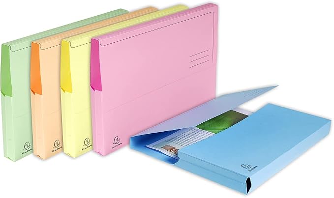 Exacompta - Ref 47973E - Super Pocket Wallets - 245 x 325mm in Size, Suitable for A4 Documents, 30mm Expanding Gusset, 210gsm Midweight Manilla - Light Green (Pack of 10) - Image 8