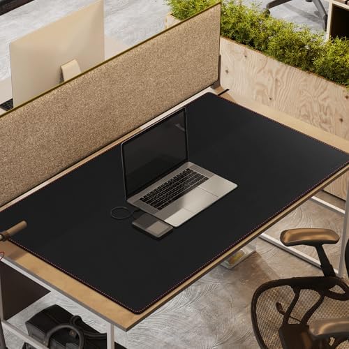 ZORESYN PU Leather Desk Pad 47.24"x31.50" Black - Image 3