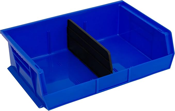 Akro-Mils 30255 AkroBins Plastic Storage Bins, 11"x16"x5", Blue, 6-Pack | Space-Saving Stackable Bins for Garage, Pantry, Craft Organization - Image 11