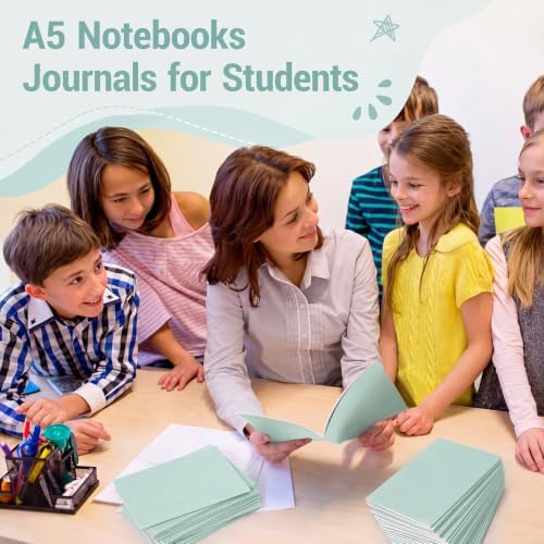 Mimorou 100 Pcs A5 Journals Notebooks Bulk,Sage Green,Lined - Image 3