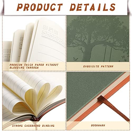 TaoBary A5 PU Leather Journals Bulk Colorful Tree Journal Notebook Soft Leather Cover Lined Ruled Writing Notebook for Back to School Office Group Team Volunteer(Mixed Colors,24 Pcs) - Image 4