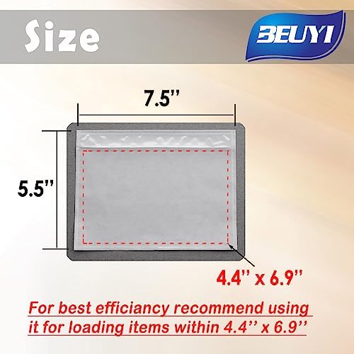 BEUYI Clear 7.5'' x 5.5'' Packing List Envelopes, Shipping Label Pouches/Sleeves (200 Pack) - Image 5