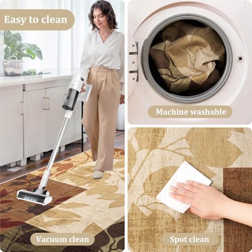 Office Chair Mat for Hardwood Floor, 48"x36" Easy Glide Computer Desk Mat Protector for Rolling Chair Under Desk Rug Nonslip Backing, Machine Wash (Modern) - Image 6