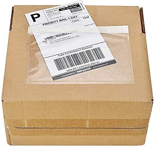 100 Pack-7.5x5.5 Packing List Mailing Envelopes Shipping Envelopes Packing List Clear Adhesive Shipping Label Sleeves Shipping Supplies for Small Businesses - Image 6