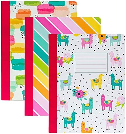 Pukka Pad, Carpe Diem Composition Notebooks - 3 Pack of Journals Featuring 140 Pages of College Ruled 80GSM Paper with Sturdy Cover Stock - 9.75 x 7.5in - Color Wash by PukkaPad