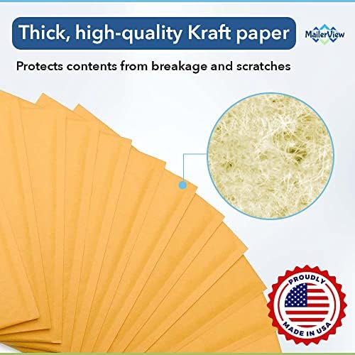 Kraft Bubble Mailers 9.5x14.5, Self Seal Padded Envelopes #4, 100 Pack - Image 4
