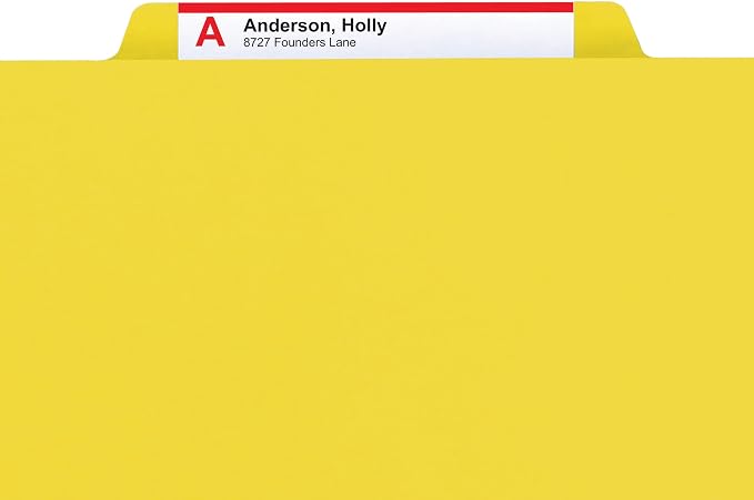 Smead Pressboard Fastener File Folder with SafeSHIELD Fasteners, 2 Fasteners, 1/3-cut Tab, 2" Expansion, Letter Size, Yellow, 25 Per Box (14939) (Pack of 5) - Image 3