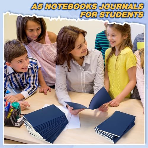 Mimorou 100 Pcs A5 Journals Notebooks Bulk,Navy Blue,Lined - Image 6