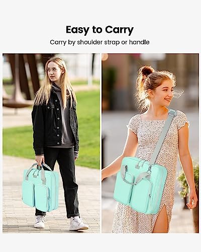 Zipper Binder 3 Inch 3 Ring with Shoulder Strap Multi-Pocket,Tough - Image 7